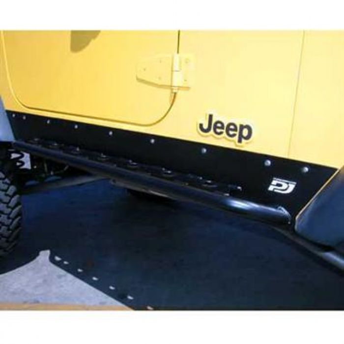 PJ3100: JEEP TJ FORMED ROCKER SKIDS (STANDARD ANGLE)